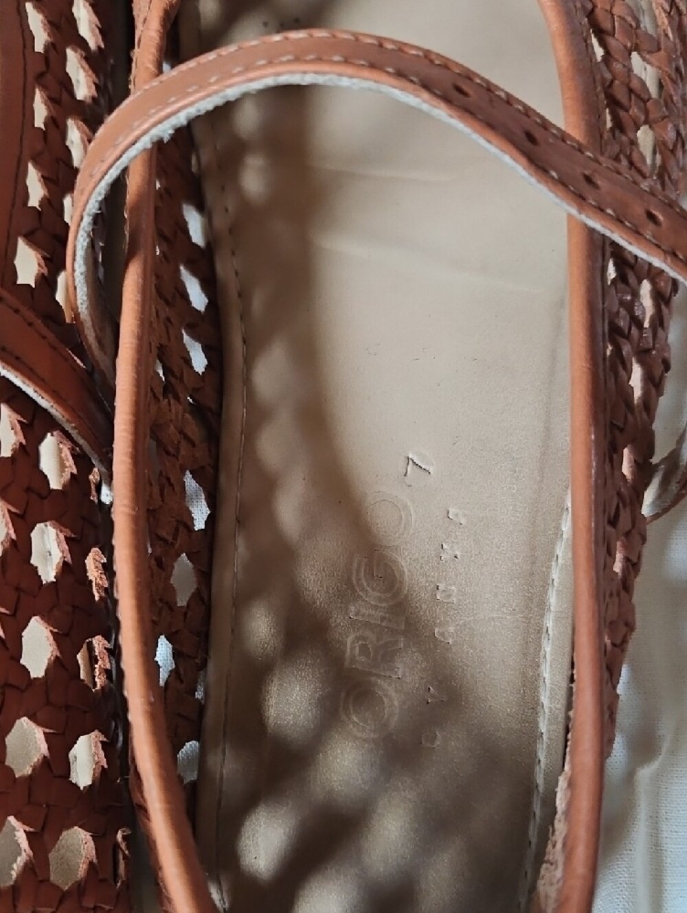 Origо by Anya Womens Woven Tan Mary Jane Shoes - Picture 2 of 5
